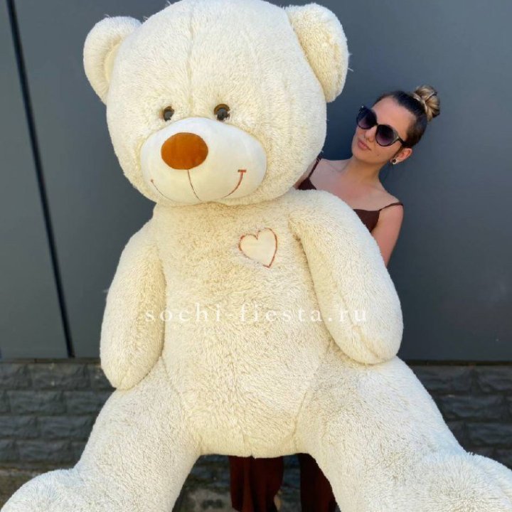 Белый плюшевый мишка большой в Стерлитамаке