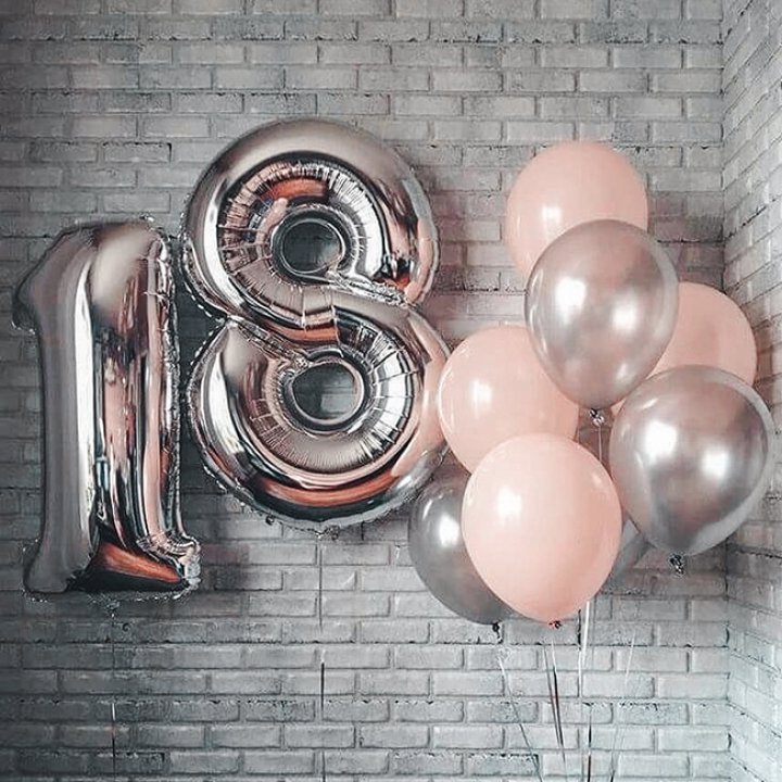 Фольгированный шар Серебряная Цифра в Стерлитамаке