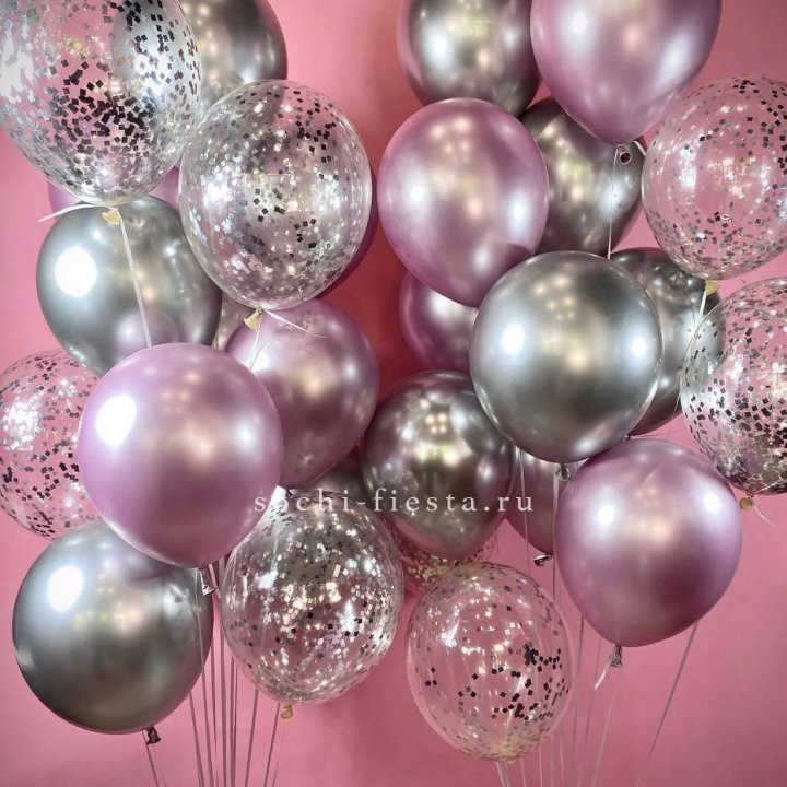 Фонтан шаров "Сильвер пинк" в Стерлитамаке