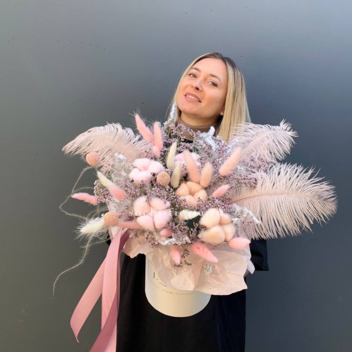 Авторский бокс с сухоцветами в Стерлитамаке