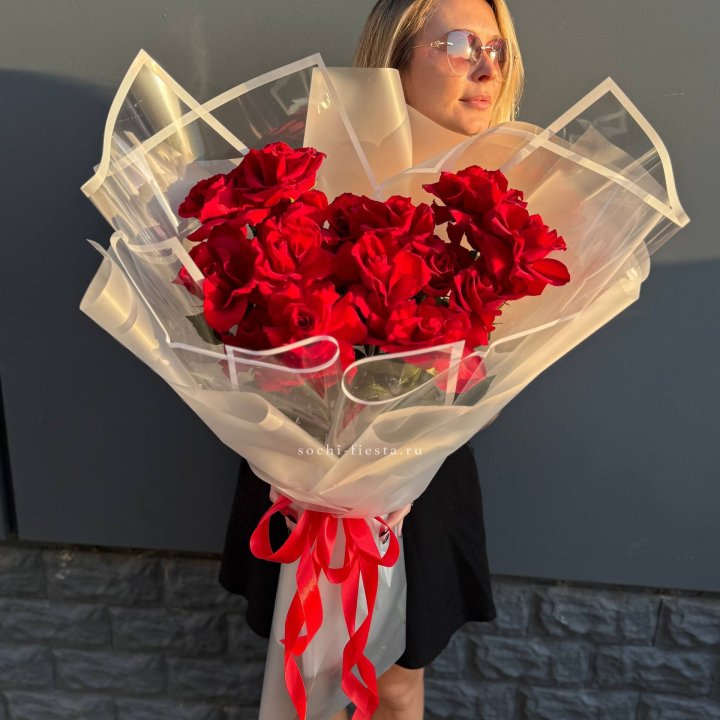  Букет  высоких роз 15 шт в Стерлитамаке