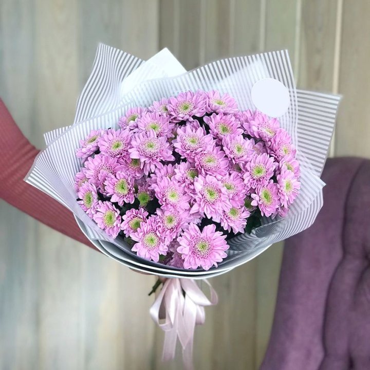 Букет розовых хризантем в Стерлитамаке