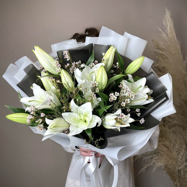 Букет лилий Снежная королева в Стерлитамаке
