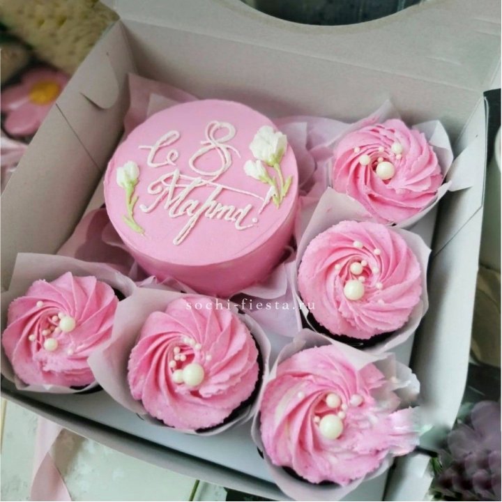 Капкейки и бенто-торт "8 марта!" в Стерлитамаке