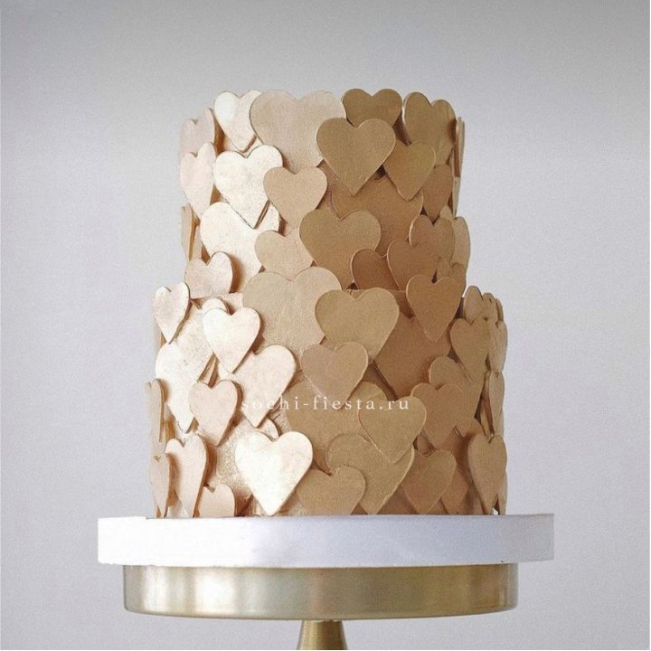 Торт "Hearts" gold в Стерлитамаке
