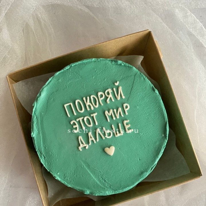 Бенто-торт "Покоряй этот мир" в Стерлитамаке