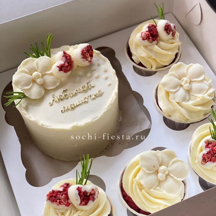 Капкейки и бенто-торт "Мамочке" в Стерлитамаке