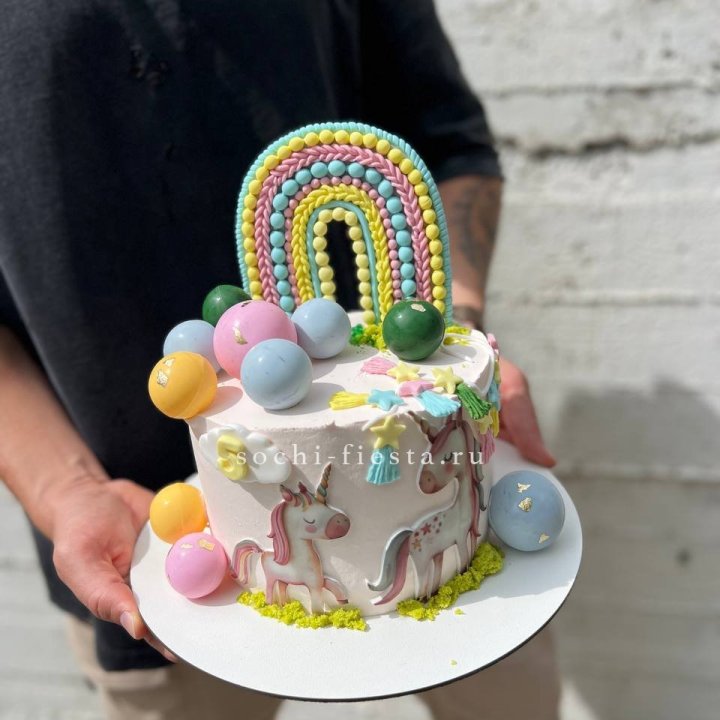 Торт "Радуга с единорогом" в Стерлитамаке