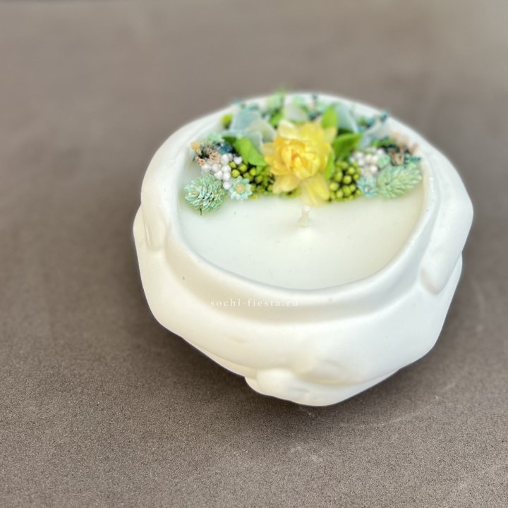 Свеча ароматическая в гипсе Руки в Стерлитамаке