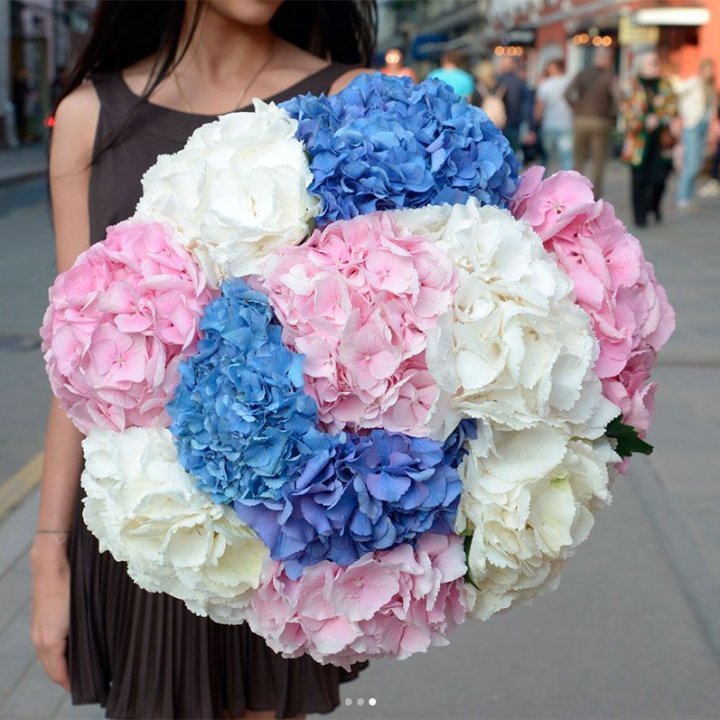 Букет гортензий "Инь-Янь" в Стерлитамаке