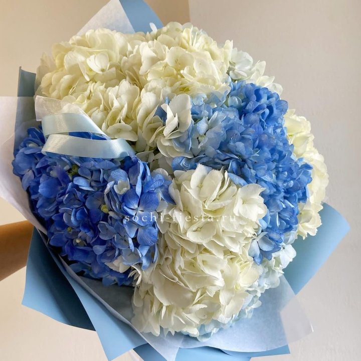 Букет гортензий "Голубая лаза" в Стерлитамаке