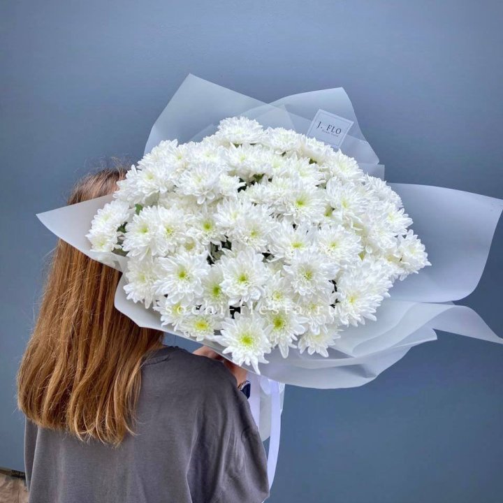 Букет хризантем "Белая снежинка" в Стерлитамаке