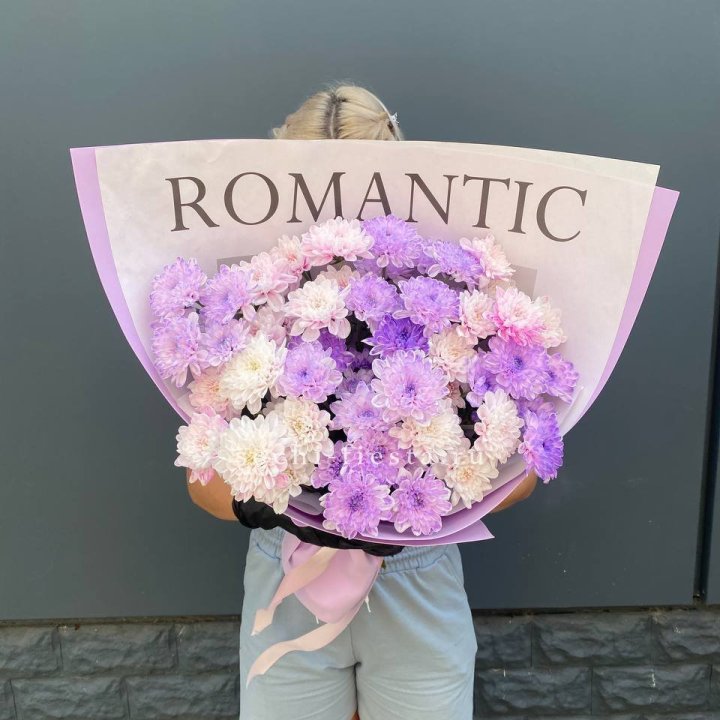 Букет сиреневых хризантем в Стерлитамаке