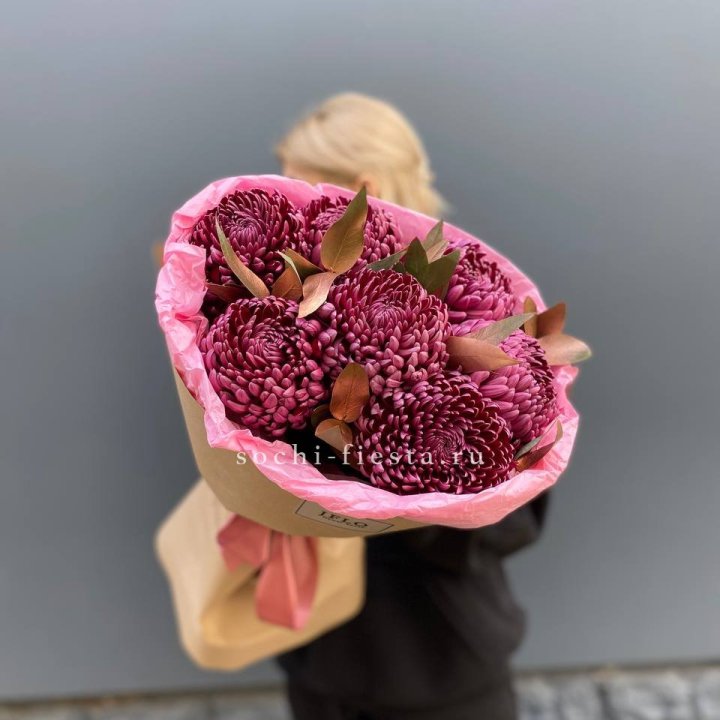 7 Хризантем Бигуди в золоте в Стерлитамаке