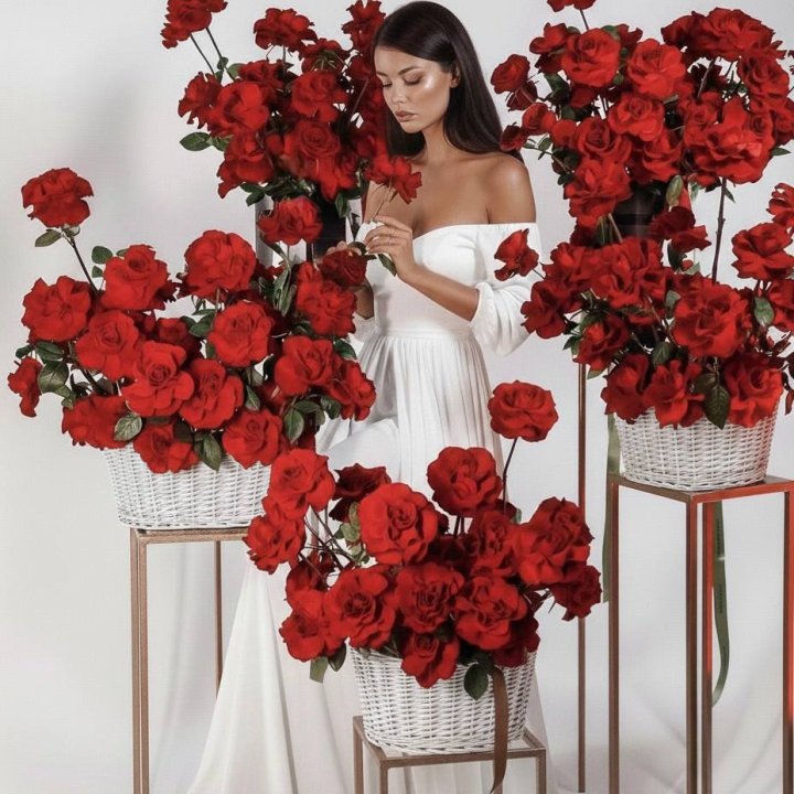 Сет из красных французских роз в Стерлитамаке