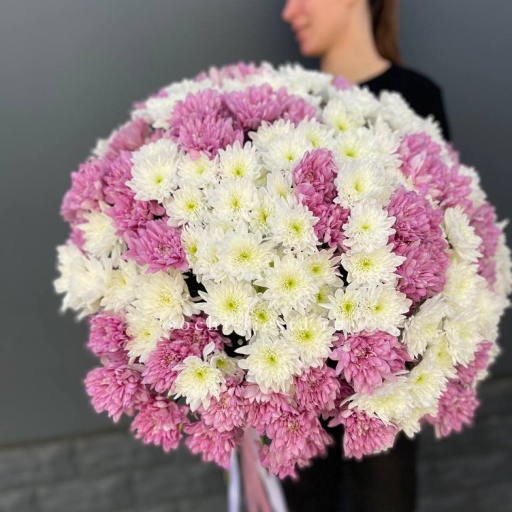  Букет 25 хризантем микс в Стерлитамаке