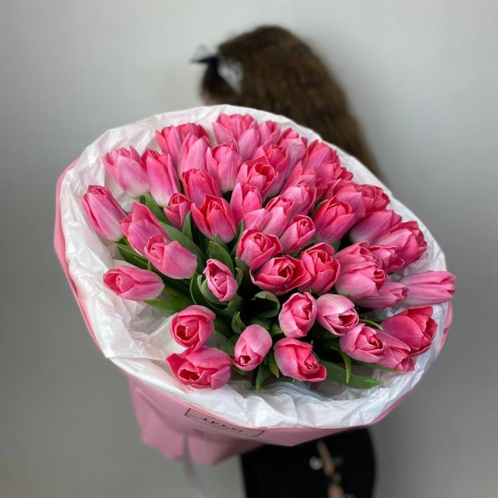 51 розовый тюльпан "Рози" в Стерлитамаке