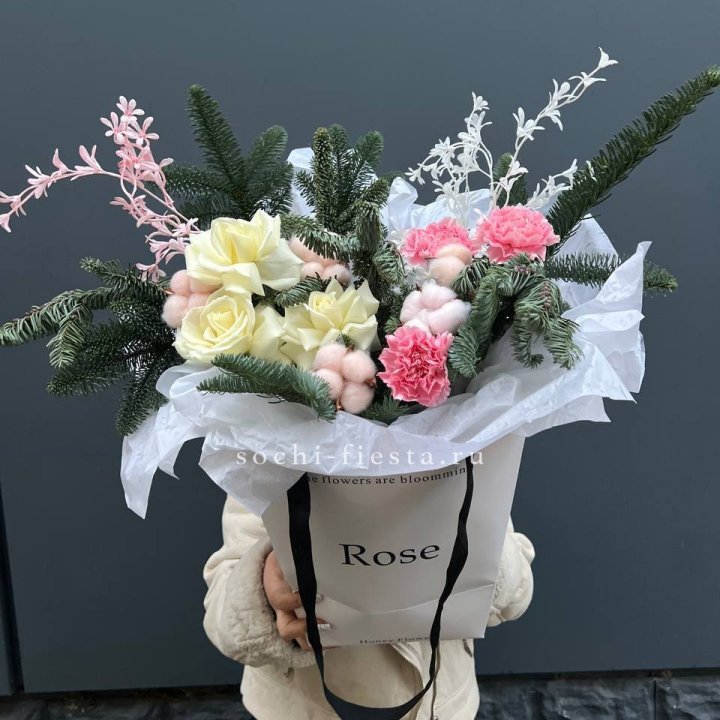 Цветочная сумка с нобилисом в Стерлитамаке