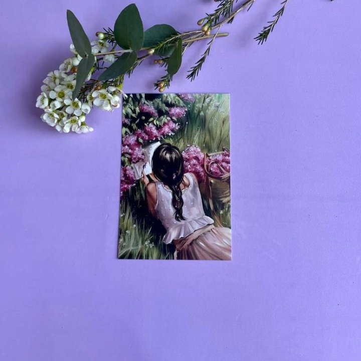 Открытка к букету "Среди пионов" в Стерлитамаке