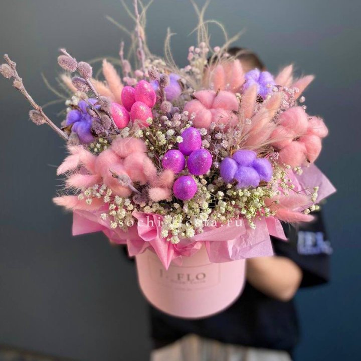 Сухоцветы в коробке  в Стерлитамаке