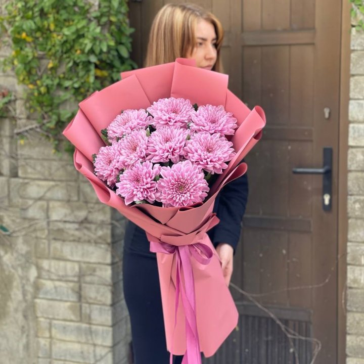 Букет хризантем розовый в Стерлитамаке