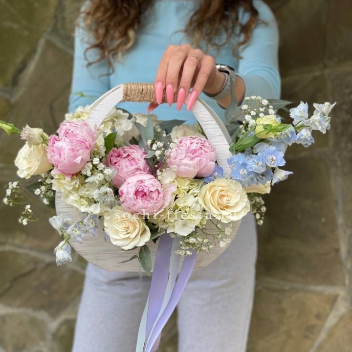 Ящик с пионами в Стерлитамаке