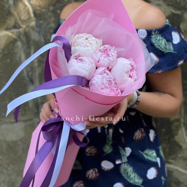 Букет пионов "НАЙ" в Стерлитамаке