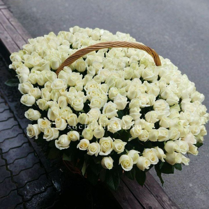 303 розы в корзине в Стерлитамаке