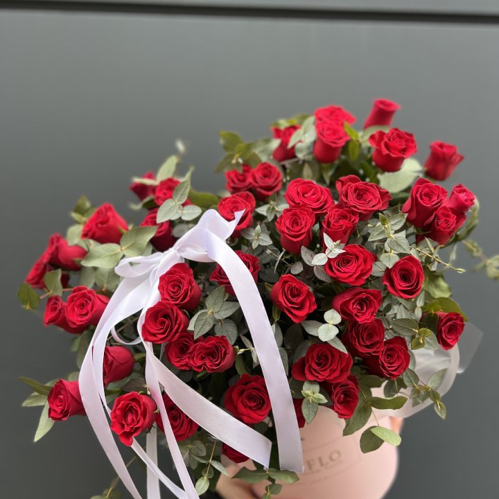 45 Красных роз в боксе "Сеньёрита" в Стерлитамаке