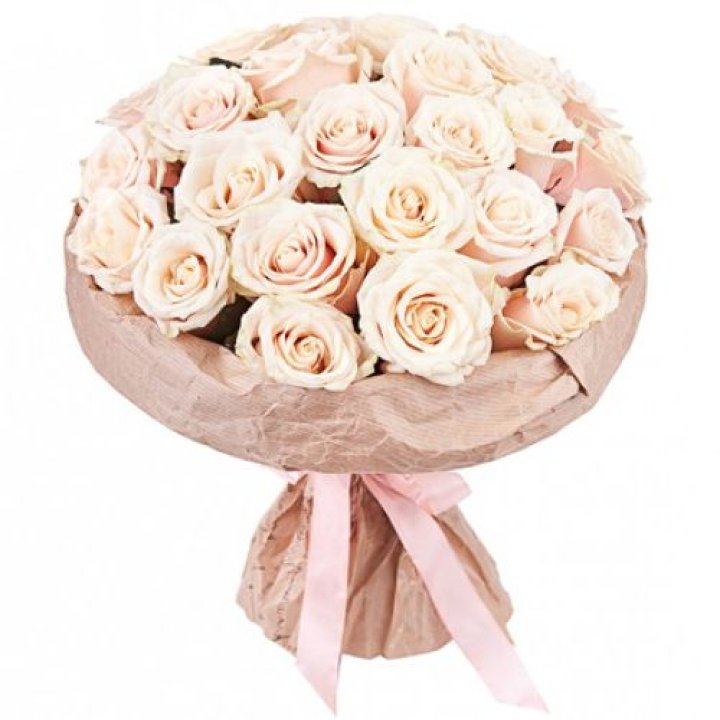 25 кремовых роз "Craft" в Стерлитамаке