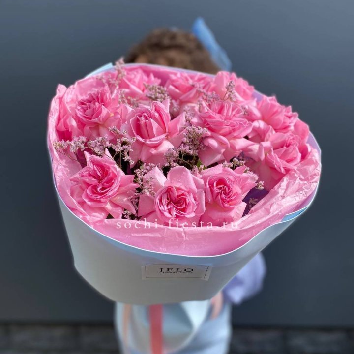 Букет французских розовых роз  в Стерлитамаке