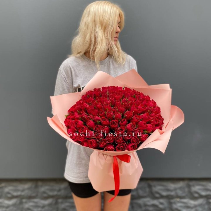 101  красная кенийская роза  в Стерлитамаке