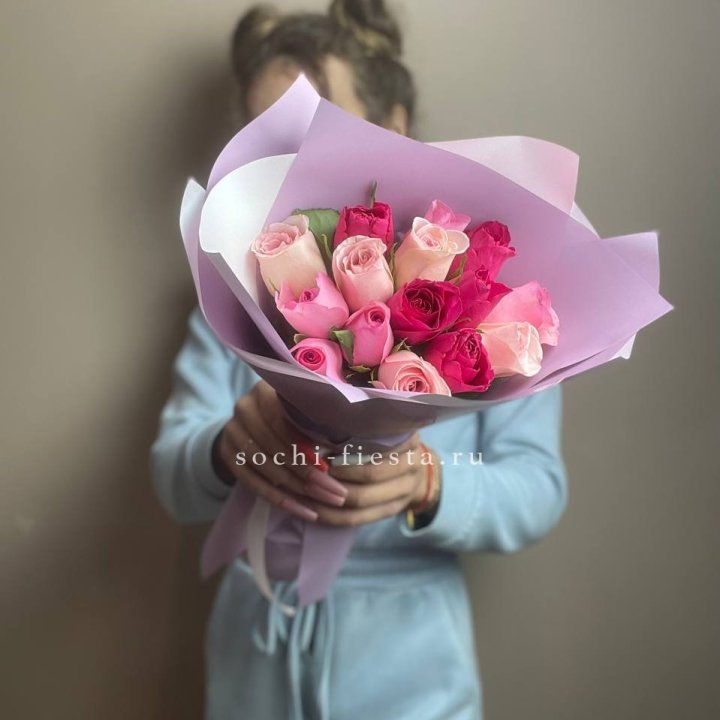 Букет из 15 роз Микс (Кения) в Стерлитамаке