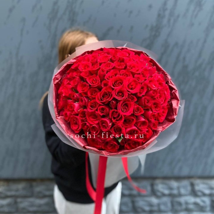 101  красная кенийская роза  в Стерлитамаке