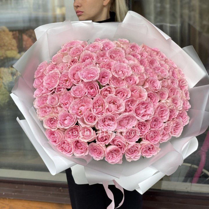 101 нежно-розовая роза в Стерлитамаке