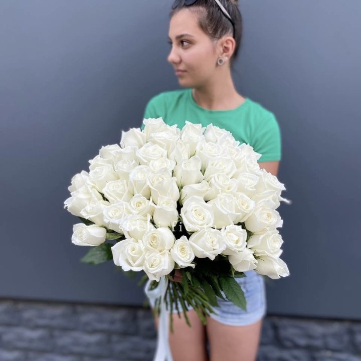 51 белая роза в Стерлитамаке