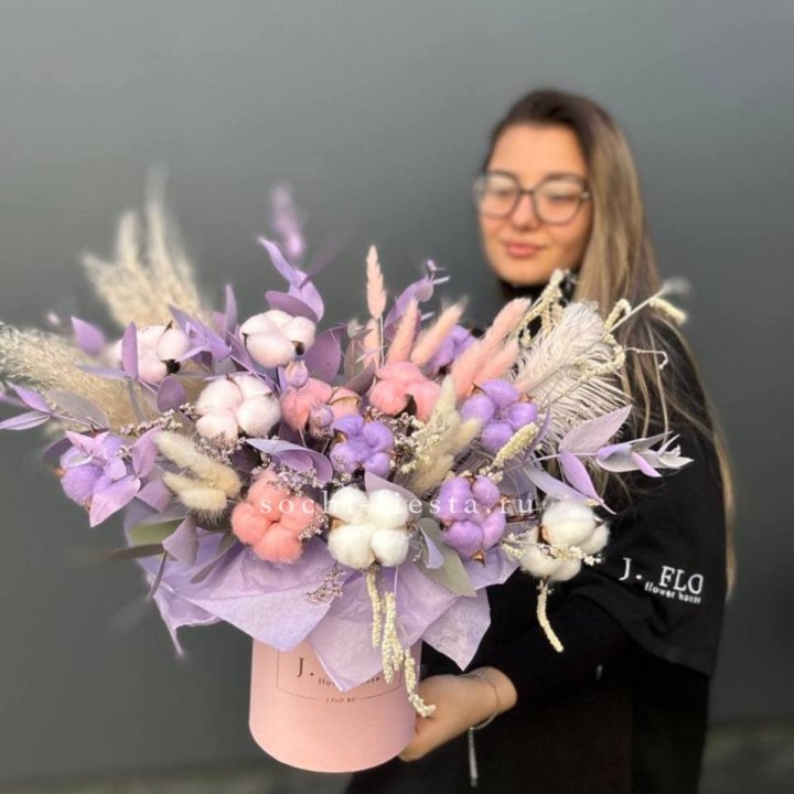 Авторский бокс с сухоцветами №4 в Стерлитамаке