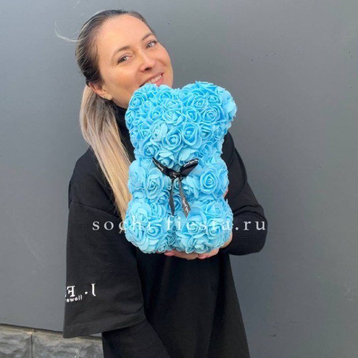 Игрушка медведь голубая в Стерлитамаке