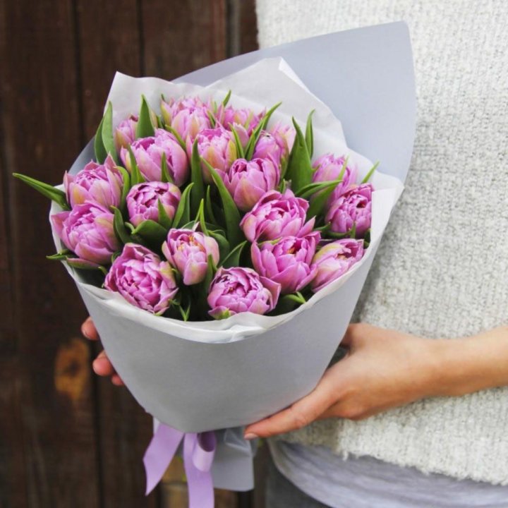 Букет пионовидных тюльпанов в Стерлитамаке