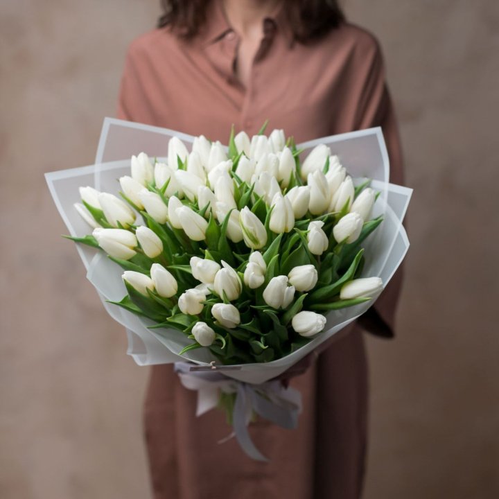 51 белый тюльпан в Стерлитамаке