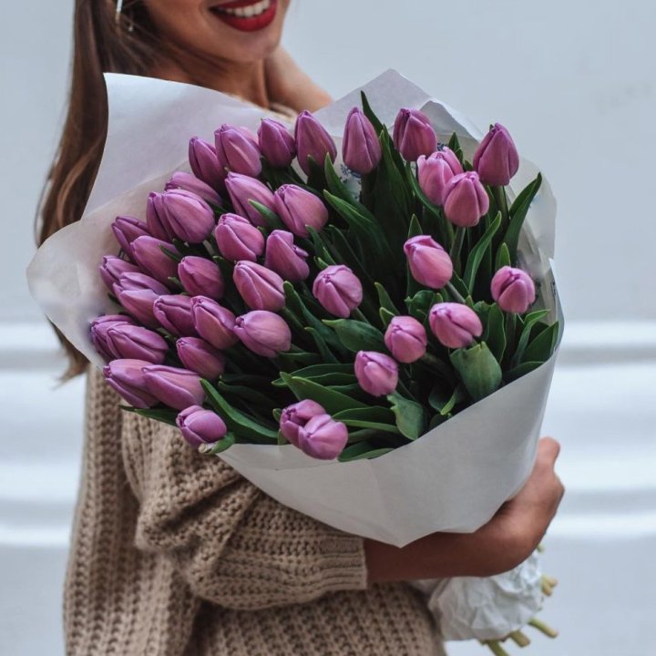 39 сиреневых тюльпанов в Стерлитамаке
