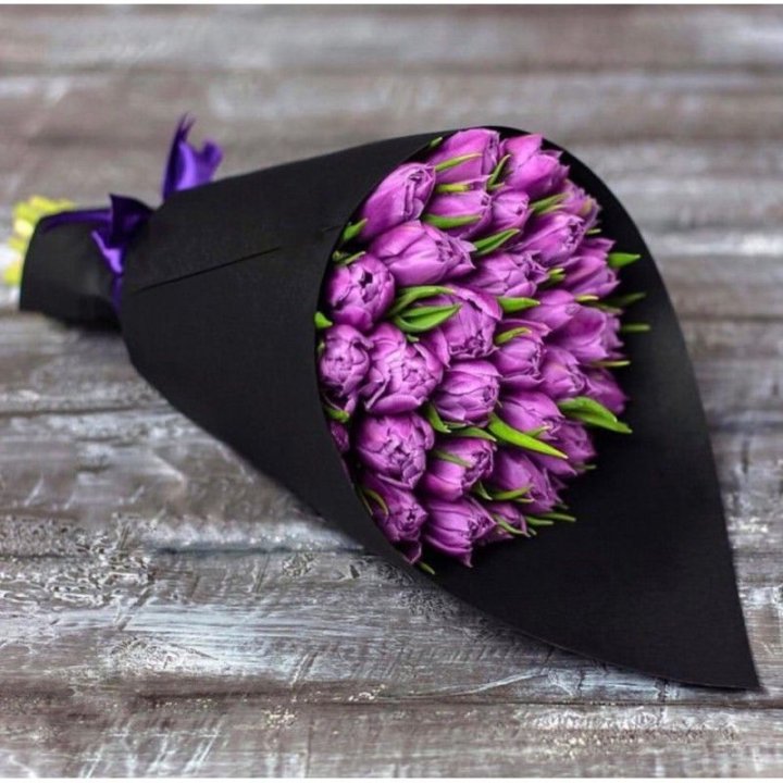 Пионовидные тюльпаны блэк в Стерлитамаке