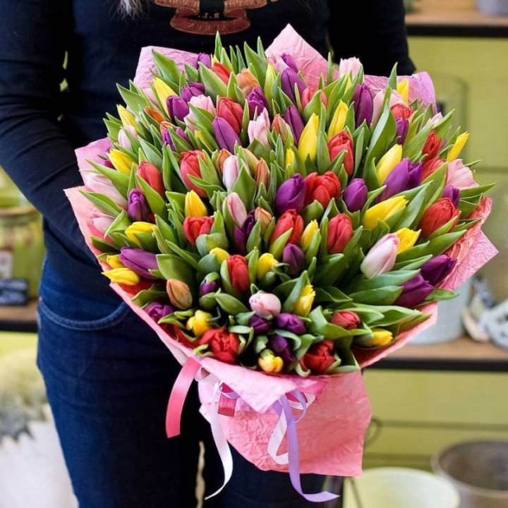 101 тюльпан "Джуси" в Стерлитамаке